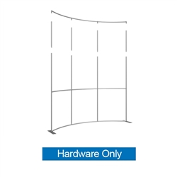 2ft Formulate Horizontal Curved Height Extension Hardware - 4 Poles. This display offers graphic area to get you noticed at your trade show! Formulate Displays are available in three layouts: straight, horizontally curved, and vertica