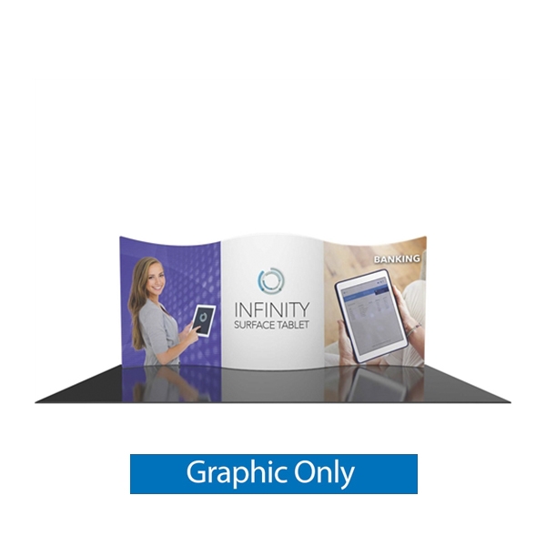 20ft Formulate Designer Series fabric display kit 01 have unique stylistic features and shape, are portable and easy to assemble. Formulate Designer Series tension fabric displays helps you achieve a dynamic and attractive look at your trade show, event