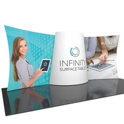 20ft Formulate Designer Series Backwall Tension Fabric Display Kit 03 offer you a quick and professional look for your trade show booth. Formulate Designer Series Backwall Displays with built in counter cost-effective trade show backdrops