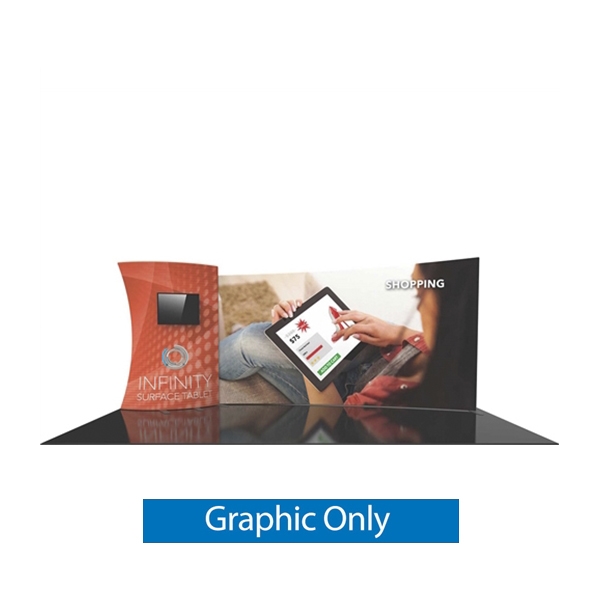 20ft Formulate Designer Series fabric display kit 13 have unique stylistic features and shape, are portable and easy to assemble. Formulate Designer Series tension fabric displays helps you achieve a dynamic and attractive look at your trade show, event