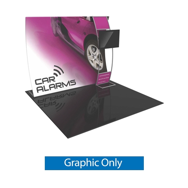 Replacement Fabric for Orbus Formulate Formulate VC8 10ft Vertically Curved Backwall Display. It offers a large format graphic area to get you noticed at your events! Formulate Tension Fabric Backwall Displays feature 15 different layouts to choose from!
