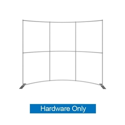 Formulate HC1 10ft Horizontally Curved Backwall Hardware Only offers a large format graphic area to get you noticed at your events! Curved Tension Fabric Backwall Exhibits. New dimension to your trade show exhibit with a fabric back