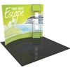 Orbus Formulate Formulate HC4 10ft Horizontally Curved Tension Fabric Backwall Display Kit offers a large format graphic area to get you noticed at your events! This Horizontally Curved TradeShow fabric display is narrower than the bigger versions