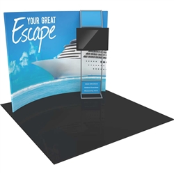 Orbus Formulate Formulate HC7 10ft Horizontally Curved Tension Fabric Backwall Display Kit.Orbus Formulate Formulate HC6 10ft Horizontally Curved Tension Fabric Backwall Display Kit. We offer a fabric trade show banners, stretch fabric trade show booth