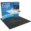 Orbus Formulate Formulate HC8 10ft Horizontally Curved Tension Fabric Backwall Display. We offer a fabric trade show banners, stretch fabric trade show booth kit, fabric tradeshow booth walls, hop up tension fabric display, stretch display fabric