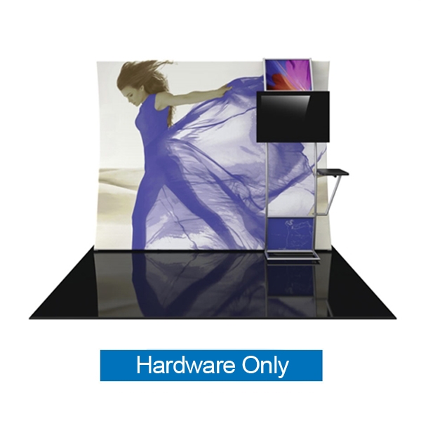 Orbus Formulate Formulate HC9 10ft Horizontally Curved Tension Fabric Backwall Display Kit Hardware Only. We offer a fabric trade show banners, stretch fabric trade show booth kit, fabric tradeshow booth walls, hop up tension fabric display,