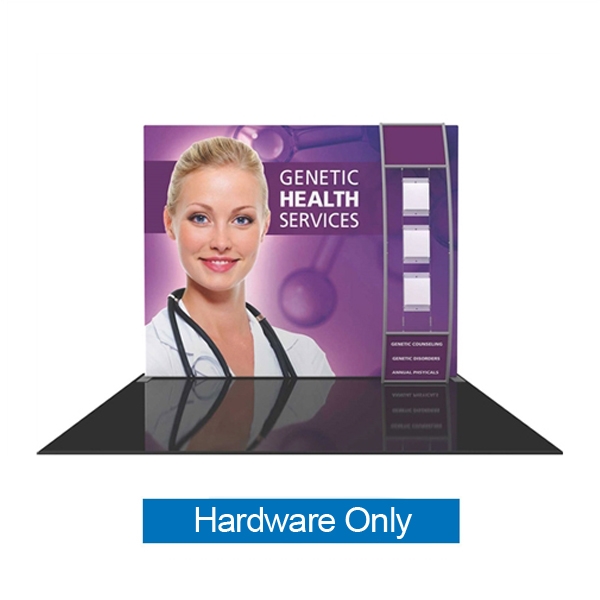 Hardware Only for Orbus Formulate S5 10ft Straight Fabric Display stand-off lit pockets. We offer fabric trade show banners, stretch fabric trade show booth kit, fabric tradeshow booth walls, hop up tension fabric display, showstopper exhibits