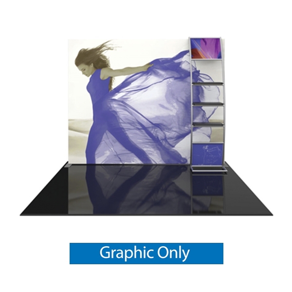 Replacement Fabric for Orbus Formulate S6 10ft Straight Fabric Display Kit with multi-shelf ladder. We offer fabric trade show banners, stretch fabric trade show booth kit, fabric tradeshow booth walls, hop up tension fabric display, showstopper exhibits,