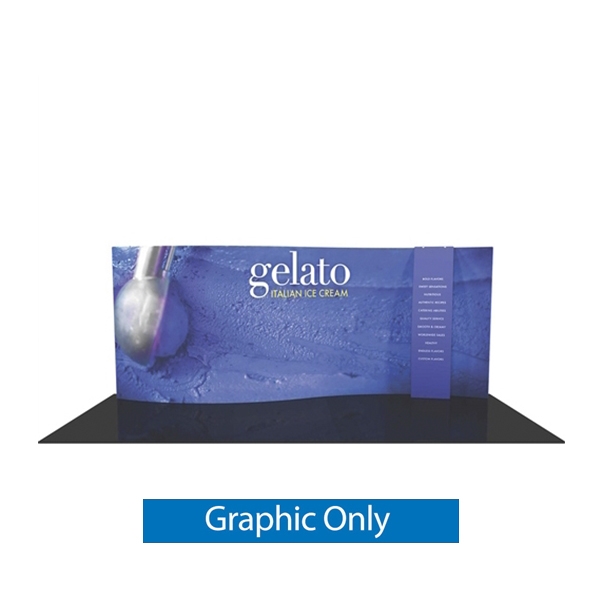 Replacement Single Sided Fabric for Orbus Formulate 20 WSC6 20ft Serpentine Curved Trade Show Display Kit with stand-off pillowcase graphic ladder offers a large format graphic area to get you noticed at your events!