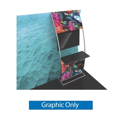 Graphic for Formulate Stand-off Monitor Mount with Shelf. Quickly attach a flat-screen display to your trade exhibit with the Formulate Stand-off Monitor Mount with Shelf.