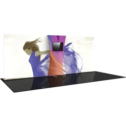 Formulate Backwall Connector 05. Display products or literature on a Stand-Off Counter designed to complement your Formulate tension fabric display. For use with vertical curved frames only.