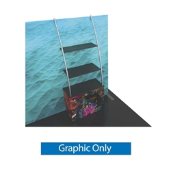 Graphic for Formulate Backwall Ladder Accent 07 adds a stunning graphic accent to any tradeshow display. This one-of-a-kind Formulate accessory works with either 10ï¿½ or 20ï¿½ backwalls and includes its own frame and pillowcase graphic.