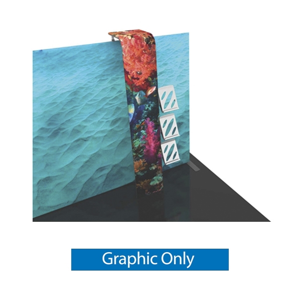 Graphic for Formulate Backwall Accent 15 adds a stunning graphic accent to any tradeshow display. This one-of-a-kind Formulate accessory works with either 10ï¿½ or 20ï¿½ backwalls and includes its own frame and pillowcase graphic.