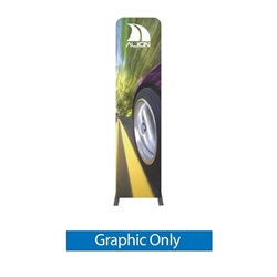 Formulate Tension Fabric Essential Banner 600 Straight with Single-Sided Graphic features a simple straight bungee-corded tube frame and a fabric graphic that simply slips over the frame. Perfect for any environment - from retail to trade show!