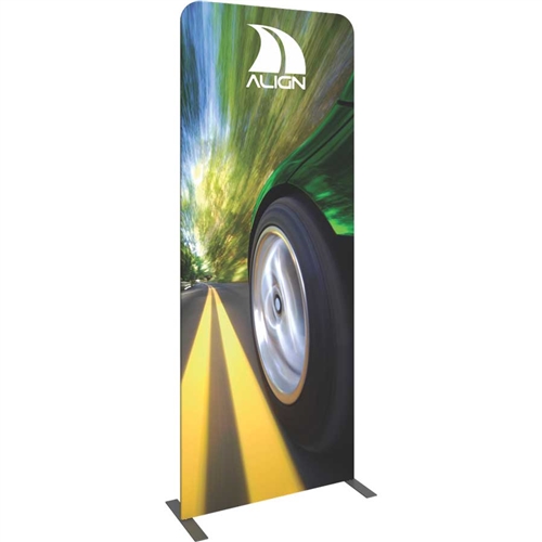 Formulate Tension Fabric Essential Banner 920 Straight with Single-Double Graphic features a simple straight bungee-corded tube frame and a fabric graphic that simply slips over the frame. Perfect for any environment - from retail to trade show!