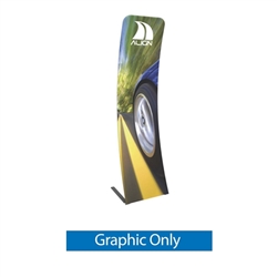 Graphic for Formulate Essential Tension Fabric Banner 600 Curved features a simple straight bungee-corded tube frame and a fabric graphic that simply slips over the frame. Perfect for any environment - from retail to trade show!