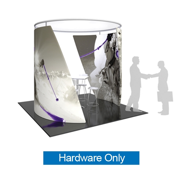 Formulate Chip-Shaped Wall Tension Fabric Single Sided Trade Show Display is an eye-catching way to set the perfect back-drop to your event, trade show, conference booth. Formulate Chip-Shaped Conference Wall Display is a potato chip shaped exhibit