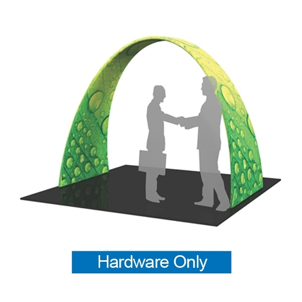 8ft w x 10ft h Formulate Arch 07 Fabric Display Hardware and Fabric give you the ability to turn your show space into a captivating exhibit! Easily create and define a stunning entryway, focal point or stage set at your next tradeshow or event
