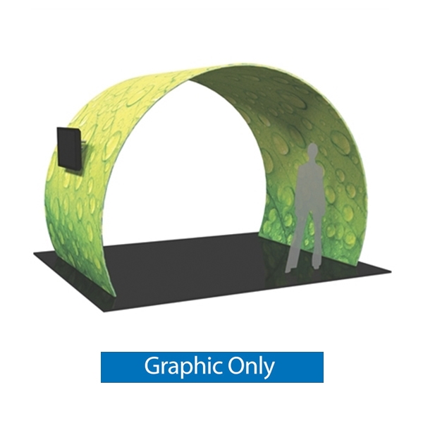 12ft x 8ft Formulate Arch 01 Fabric Display Replacement Fabric Only. This Exhibit give you ability to turn your show space into a captivating exhibit! Easily create and define a stunning entryway, focal point or stage set at your next tradeshow or event