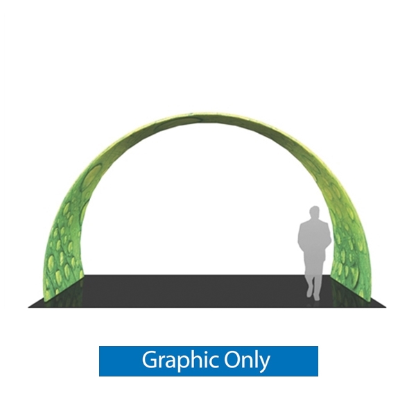 20ft x 12ft Formulate Arch 01 Fabric Display Replacement Fabric Only. This Exhibit give you ability to turn your show space into a captivating exhibit! Easily create and define a stunning entryway, focal point or stage set at your next tradeshow or event