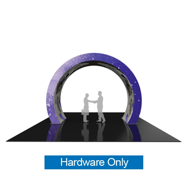 24ft w x 12ft h Formulate Arch 06 Fabric Display Hardware and Fabric give you the ability to turn your show space into a captivating exhibit! Easily create and define a stunning entryway, focal point or stage set at your next tradeshow or event