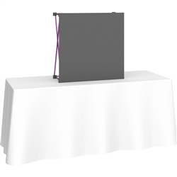 4ft Deluxe Straight Curved Fabric Pop Up Trade Show 1x1 Tabletop Display combines strength and reliability with style and ease of use. Named popup because of its small to large pop-up action, coyote display system is still one of the most portable exhibit