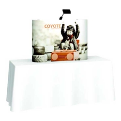 3ft x 3ft Coyote Curved Tabletop Display Kit