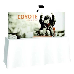 5ft x 3ft Coyote Curved Tabletop Display Kit