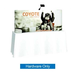 5ft x 3ft Coyote Curved Tabletop Display | Hardware Only