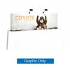 8ft x 3ft Coyote Straight Tabletop Display | Graphic Only