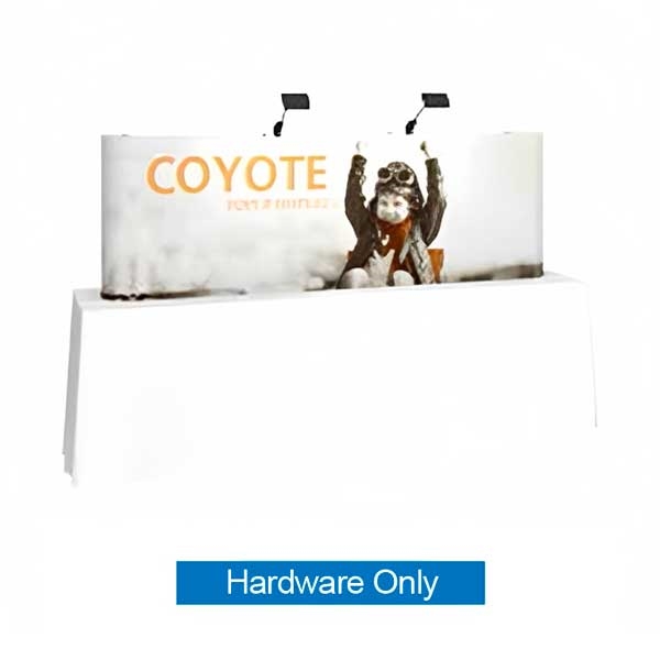 8ft x 3ft Coyote Straight Tabletop Display | Hardware Only