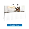 8ft x 3ft Coyote Curved Tabletop Display | Graphic Only