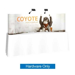 8ft x 3ft Coyote Curved Tabletop Display | Hardware Only