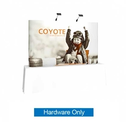 8ft x 5ft Coyote Straight Tabletop Display | Hardware Only