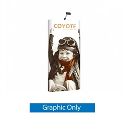 3ft x 8ft Coyote Straight Floor Display | Graphic Only