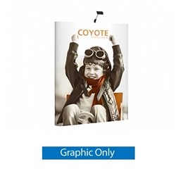 5ft x 8ft Coyote Straight Floor Display | Graphic Only