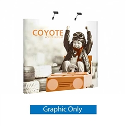 8ft x 8ft Coyote Straight Floor Display | Graphic Only