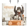 10ft x 8ft Coyote Straight Backwall Display Kit