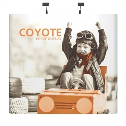 10ft x 8ft Coyote Straight Backwall Display Kit