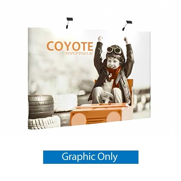10ft x 8ft Coyote Straight Backwall Display | Graphic Only