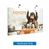 10ft x 8ft Coyote Straight Backwall Display | Hardware Only