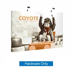 10ft x 8ft Coyote Straight Backwall Display | Hardware Only