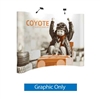 10ft x 8ft Coyote Curved Backwall Display | Graphic Only