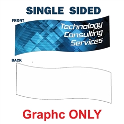 8ft x 2ft S-Curve Panel Formulate Master Hanging Trade Show Sign | Single-Sided Replacement Fabric Banner