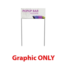 Popup Bar Large Header is a perfect display for product demonstrations, samples and promotions. 