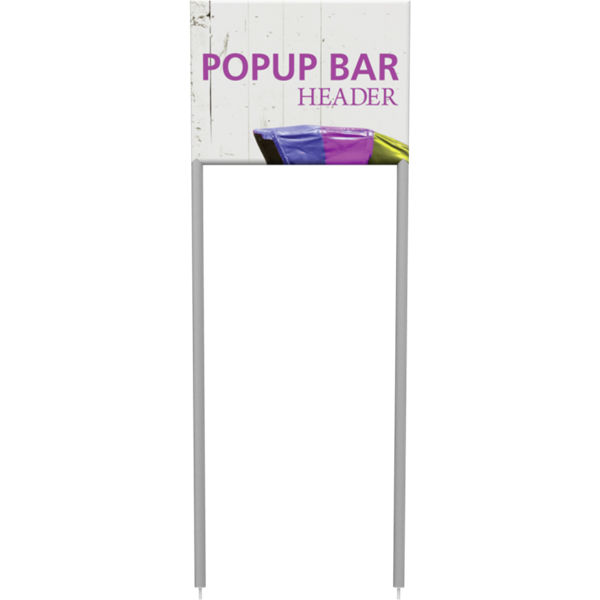 Popup Bar Mini Header is a perfect display for product demonstrations, samples and promotions.