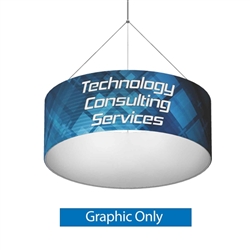 3ft x 1ft Formulate Single-Sided Round Hanging Ceiling Banner Display offers a simple, round structure for your graphics and messaging from anywhere on the trade show or event floor floor. Circular Ring Hanging Sign is a great hanging sign solution