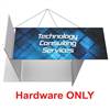 18ft x 4ft Four-Sided Pinwheel Formulate Master Hanging Trade Show Sign | Display Hardware Only