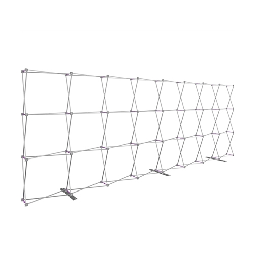 20ft x 10ft Hopup Floor 8x4 Straight Fabric Display Hardware Only is the largest among Hop Up trade displays, making it the perfect way to stand out against the competition.