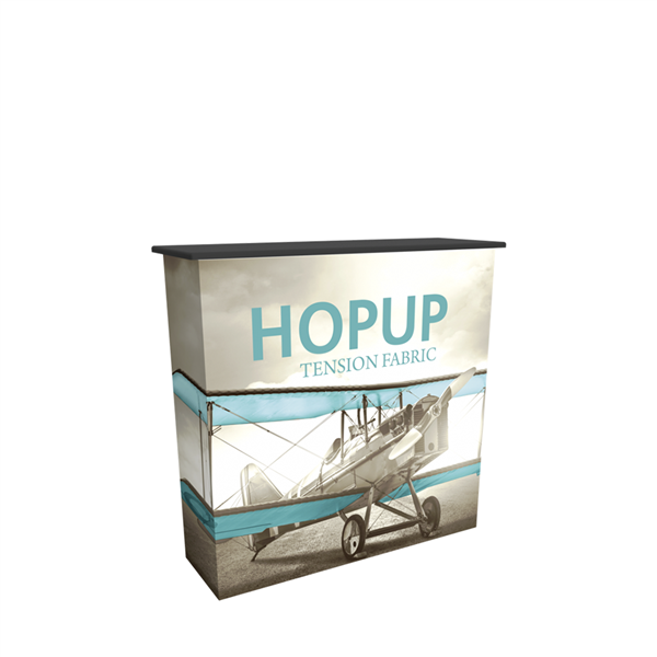 4ft HopUp Tradeshow Collapsible Display Counter with Fabric Print.HopUp Tradeshow Collapsible Display Counter with Fabric Print is portable and lightweight, making an ideal counter option for your next trade show event. HopUp Display Counter - Collapsibl